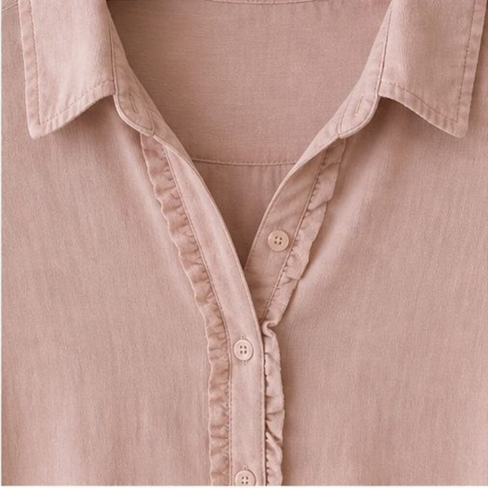 Blush Ruffle Blouse - Picture 4 of 6